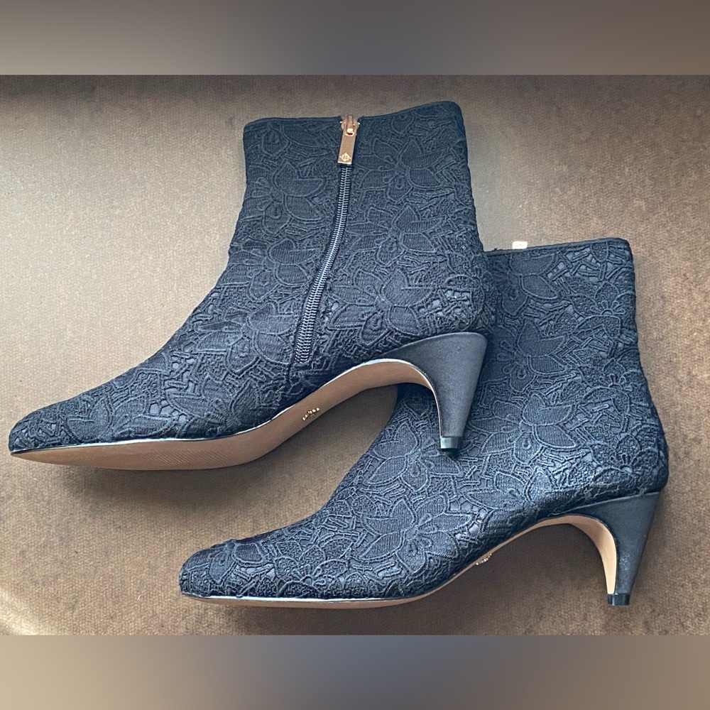 Nanette Lepore Black lace ankle booties, size 9.5. Never worn